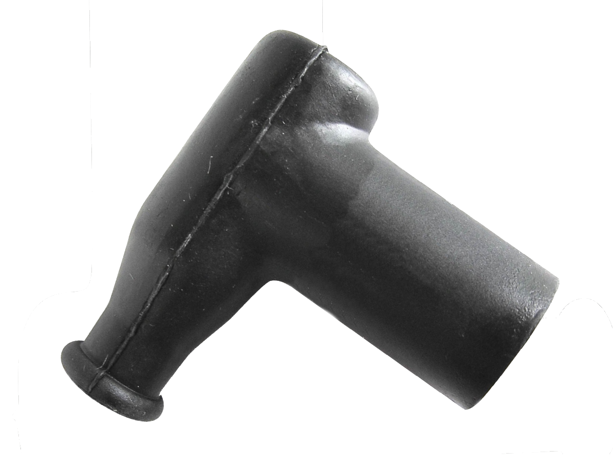 SPARK PLUG CAP BLACK SILICONE