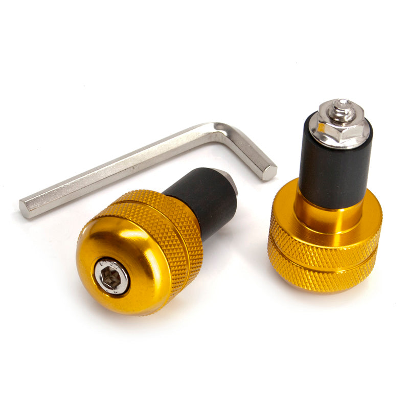 GOLD HANDLEBAR PLUGS (2PCS).
