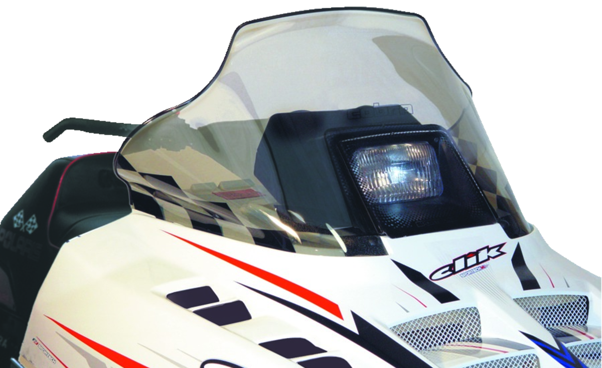 COBRA STD LOW 11.5"WHT POLARIS WINDSH.