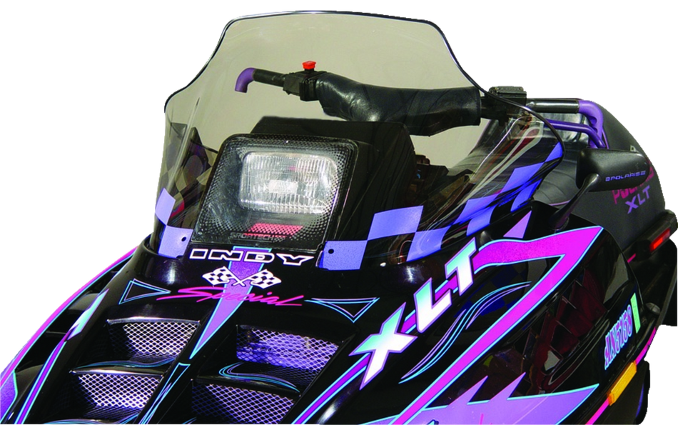 COBRA STD SM.W/PUR.R.FLAG 13.5"POLARIS