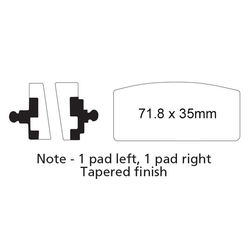 EBC PAD FR BMW FA22FERODO 310-022(FDB155P)