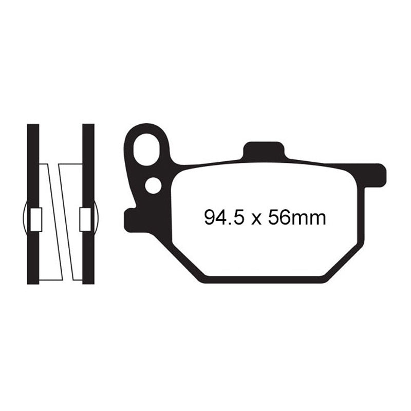 EBC PAD FA41FERODO 310-041(FDB184P)  (VD215).
