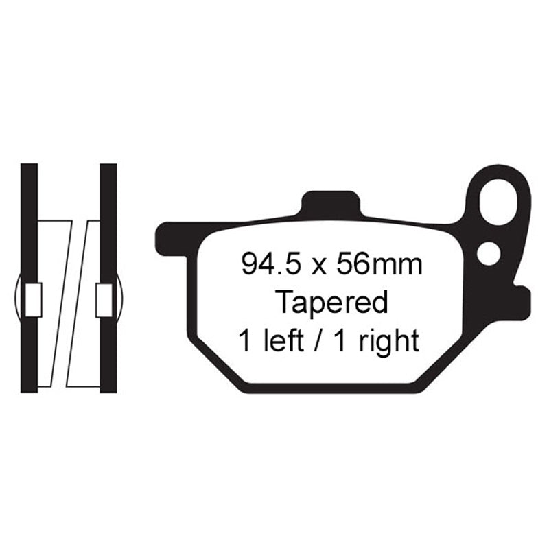 EBC PAD FA61FERODO 310-061X(FDB247P)  (VD216)