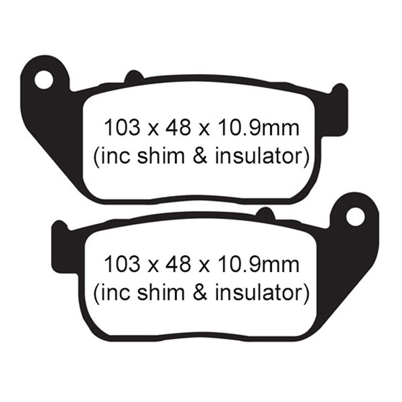 EBC PAD FA381FERODO 310-381 (FDB2179P)(VD9009)