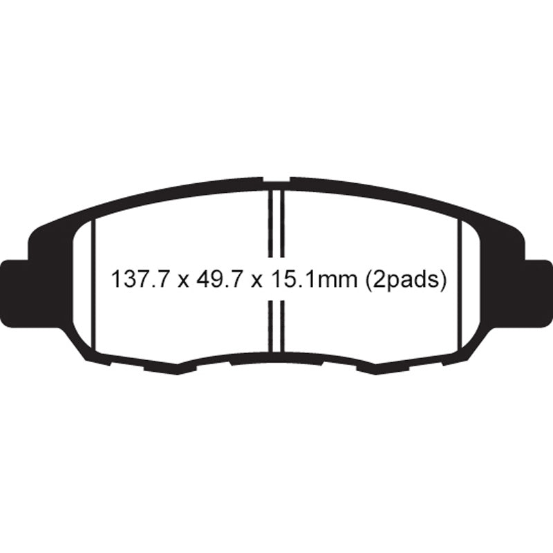 EBC PAD FA670 POLARIS SLINGSHOT 15-16 RR