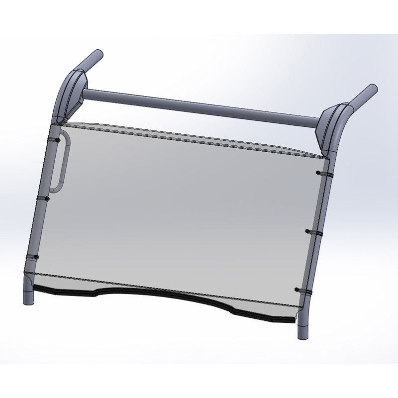 %FULL WINDSHIELD KAWASAKI MULE 700 19-22