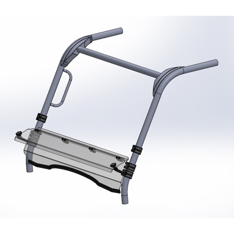 %HALF FOLDING WINDSHIELD HC KAWA MULE 700 19-22
