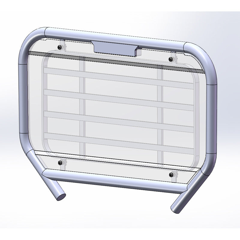 REAR WINDSHIELD HC KAWASAKI MULE 400 17-22