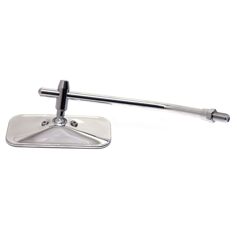 UNIV.MIRROR R/L 10MM RECTANGULAR CHROME.