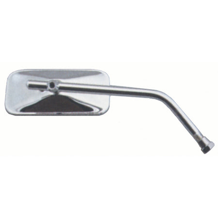 UNIV.MIRROR R/L 10MM RECTANGULAR CHROME.