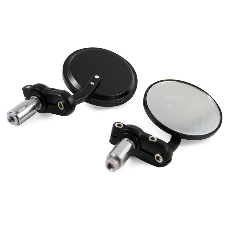 HANDLEBAR END MIRROR BLACK (PR)