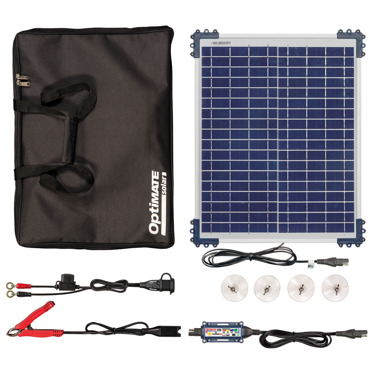 OPTIMATE SOLAR DUO 20W TRAVEL KIT