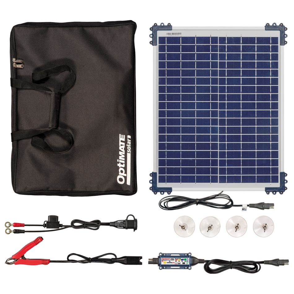 OPTIMATE SOLAR DUO 20W TRAVEL KIT