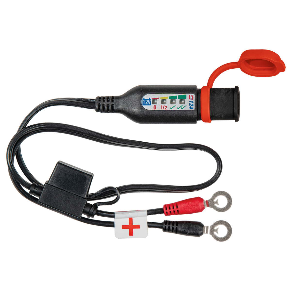 O-124 BATTERY LEAD W/LED QTY 1