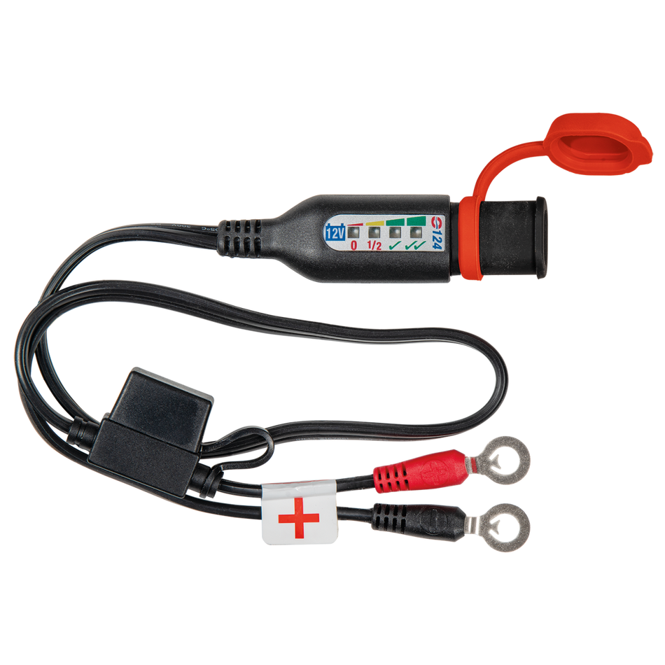 O-124 BATTERY LEAD W/LED QTY 1
