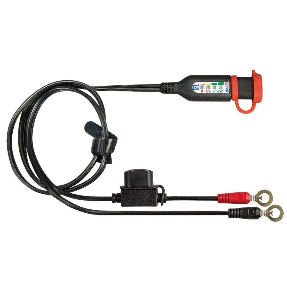 O-128 BATTERY LEAD W/LED 100CM QTY 1
