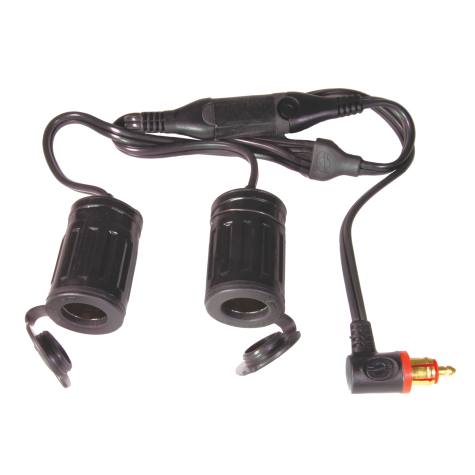 O-36 Y-SPLITTER 90° PLUG TO 2X AUTO SOCK