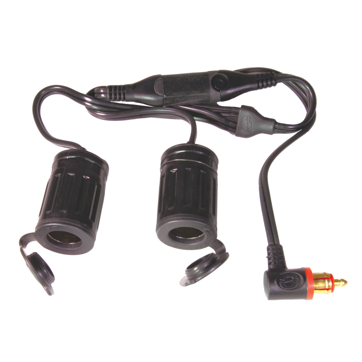O-36 Y-SPLITTER 90° PLUG TO 2X AUTO SOCK