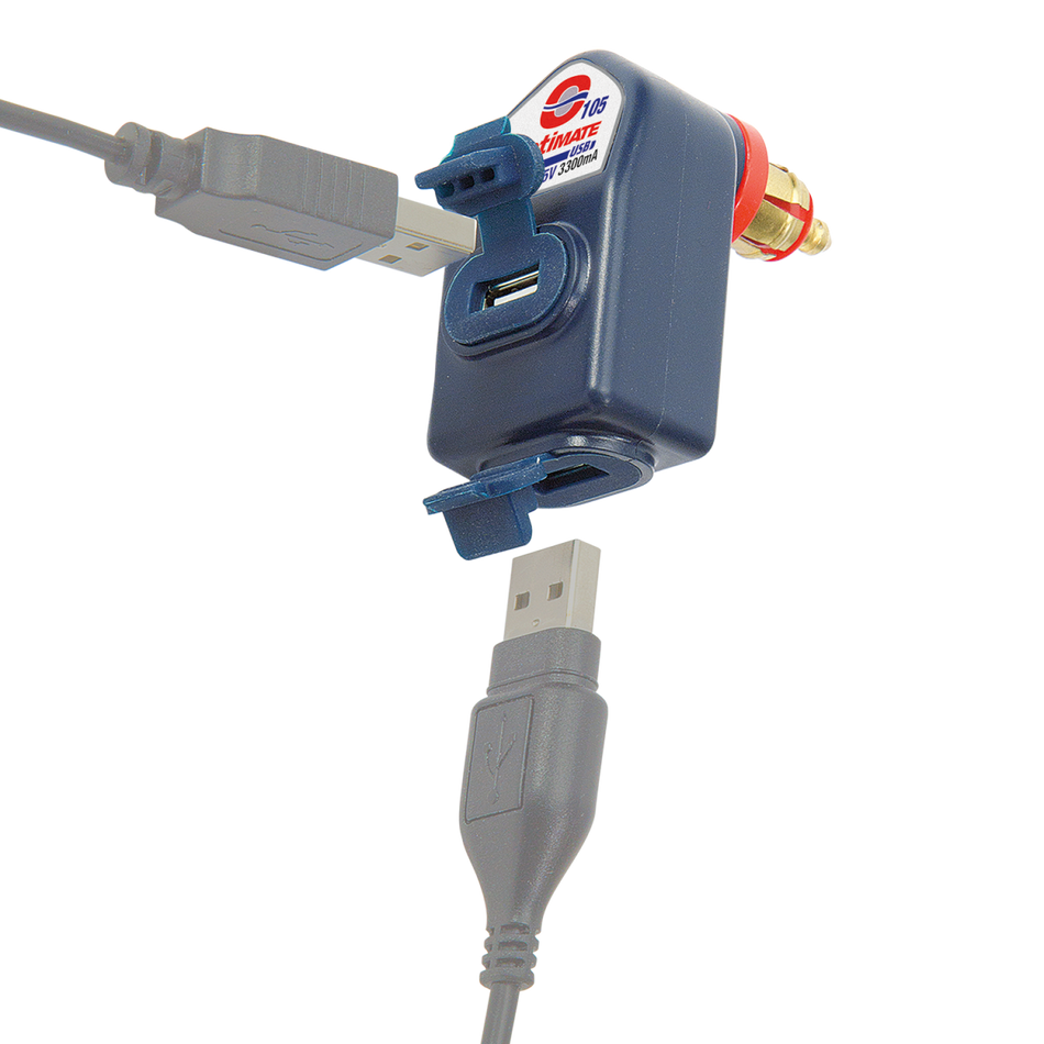 O-105 DIN 90° PLUG TO 2XUSB-A SOCKET