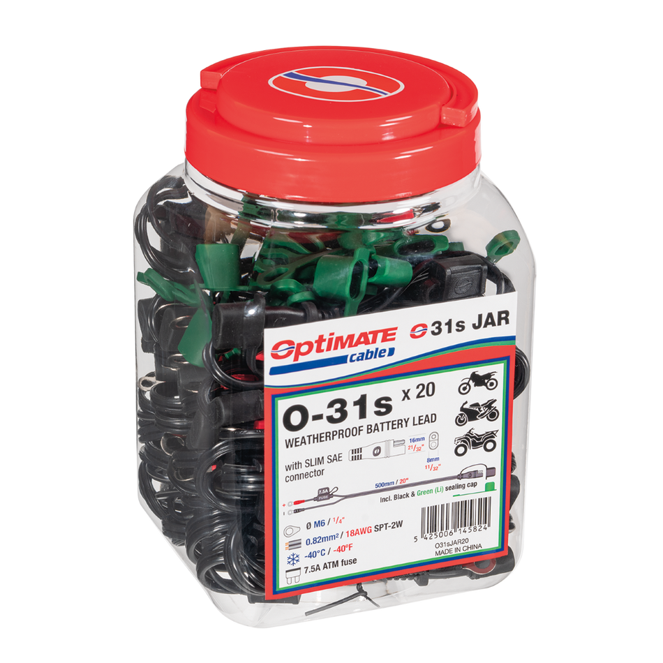 O-31S SLIM BATTERY LEAD JAR QTY 20