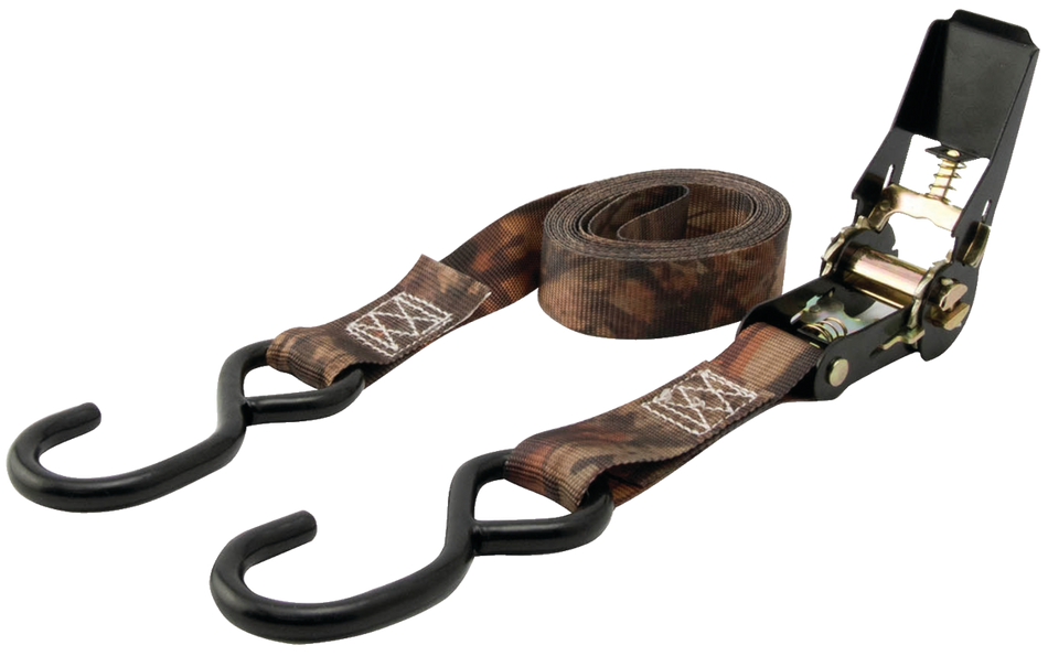 (4)1"X10' 900 LB RATCHET TIE-D STRPCAMO