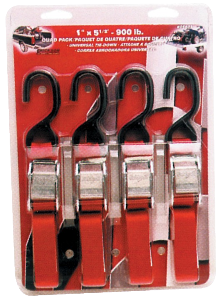 (4) 1"X5.5' 900 LB CAM BUCKLE TIE DOWN R