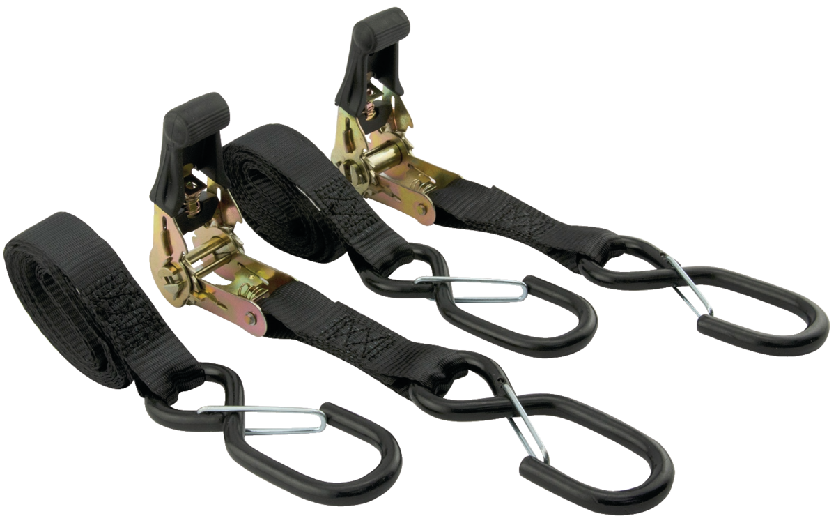 (2)1"X6' 1200 LB HD MOTO STRAP W/SAFETY