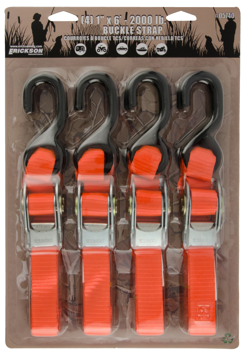 (4)1"X6' 2000 LB SPORTSMAN TIE-D HUNTER