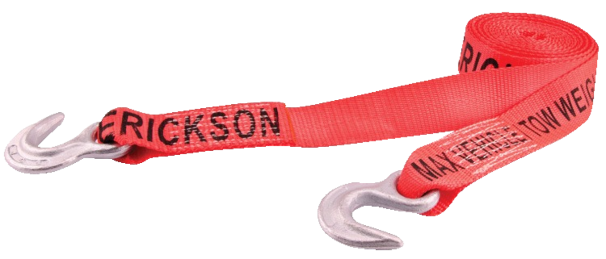 (1)2"X15' TOW STRP 8500LB. W/GRAB HOOKS