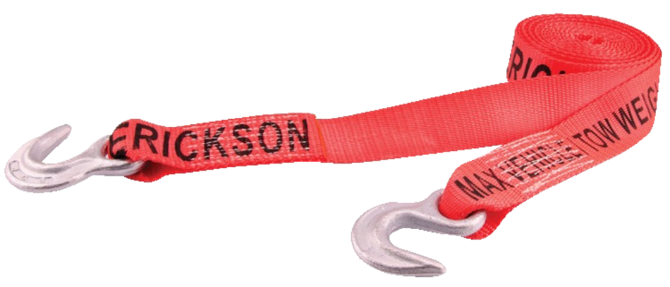 (1)2"X15' TOW STRP 8500LB. W/GRAB HOOKS