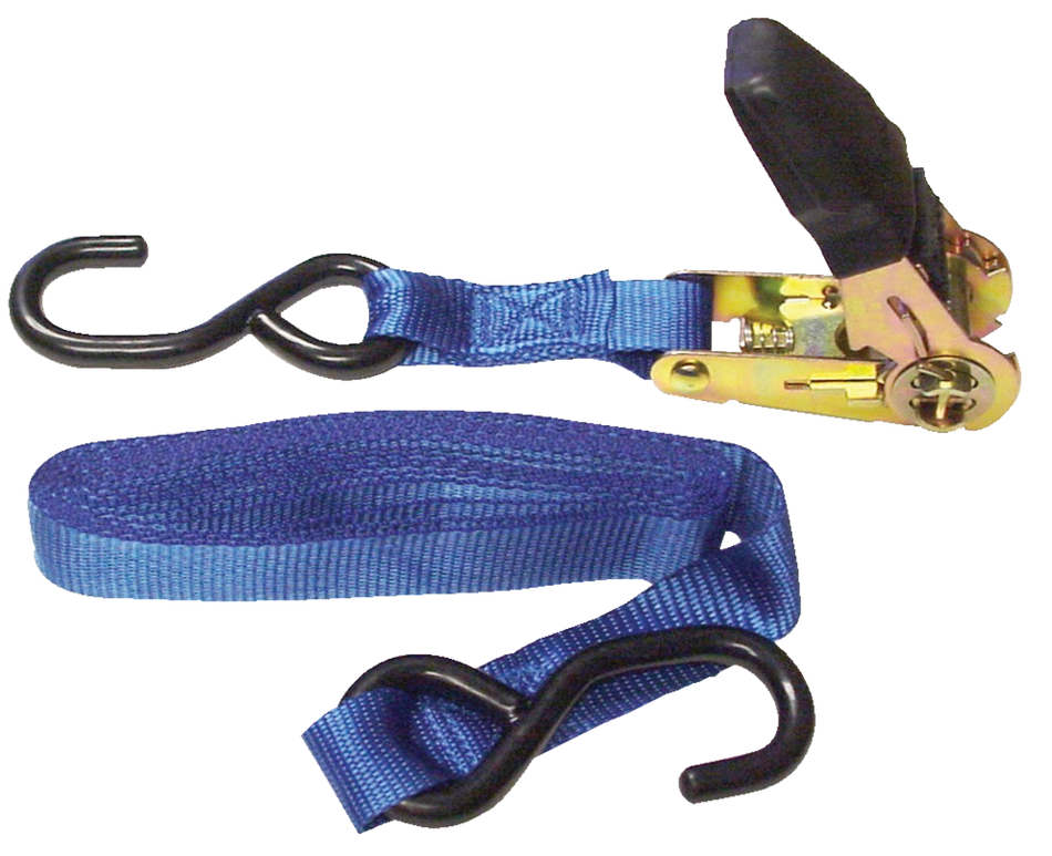 (4) 1"X10' 1200 LB RUBBER HANDLE RATCHET