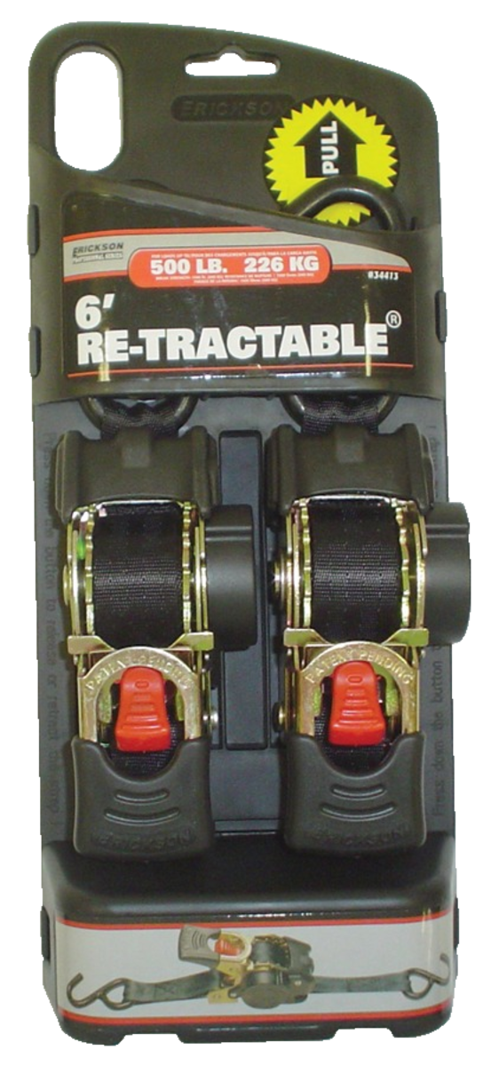 (2) 1"X6' 1500 LB RE-TRACTABLE RATCHET T