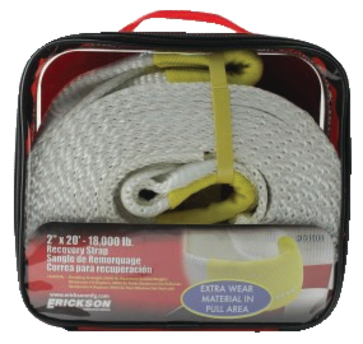 2"X20' 18000 LB RECOVERY STRAP BULK W/