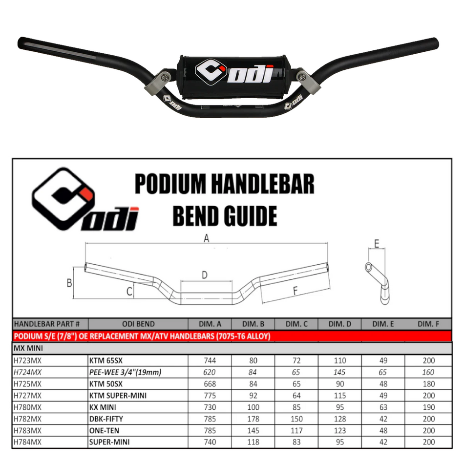 PODIUM MINI PEE-WEE 3/4" BLK
