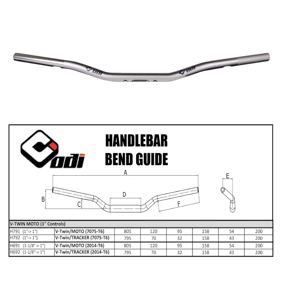 HD/TRACKER 1-1/8" TO 1" SIL HDLB