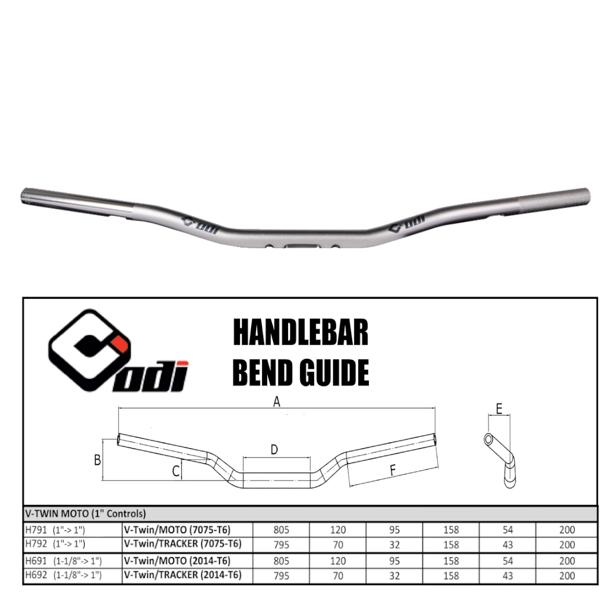 HD/TRACKER 1" TO 1" SIL HDLB