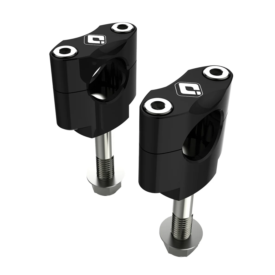 MX BAR MOUNTS 7/8" BLK 10MM OFF