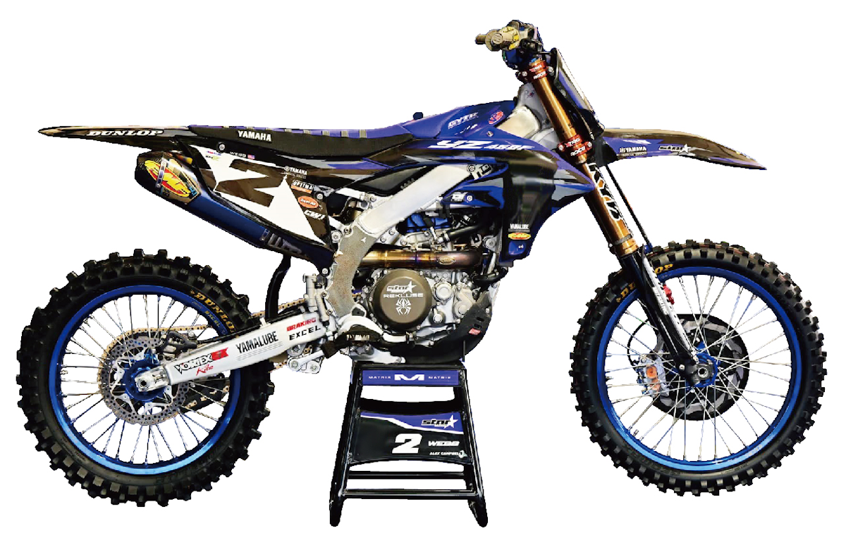 1/12 YAM YZ450F COOPER WEB