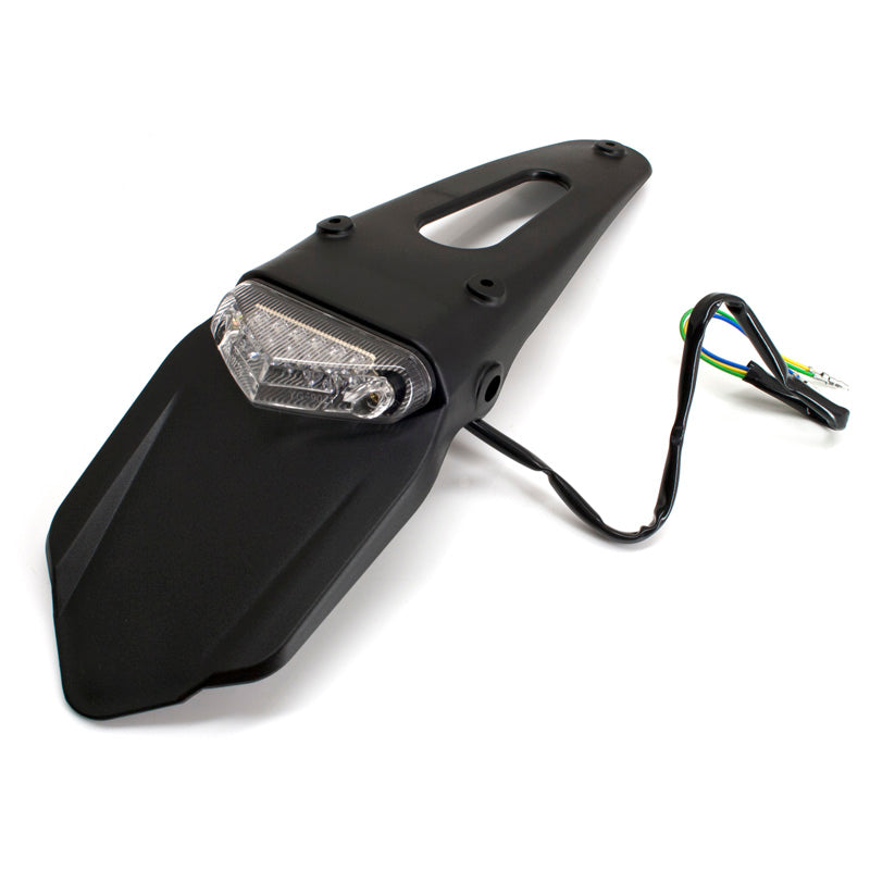 REAR FENDER DEFLECTOR WITH BRAKE LIGHT.