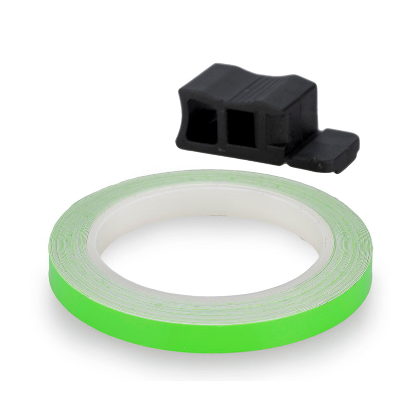 %RIM STRIP 6 METERS+APPLICATOR C/GREEN FLUORESCENT