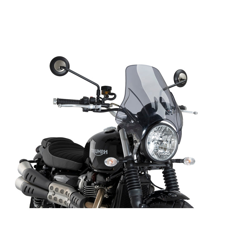 %UNIVERSAL WINDSCREEN STREET TWIN 16 LIGHT SMOKE
