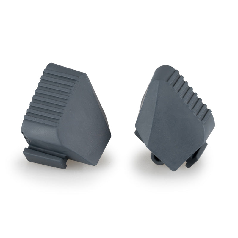 %RUBBER ENDS BY PAIR FR.SLIDERS PRO C/SILVER