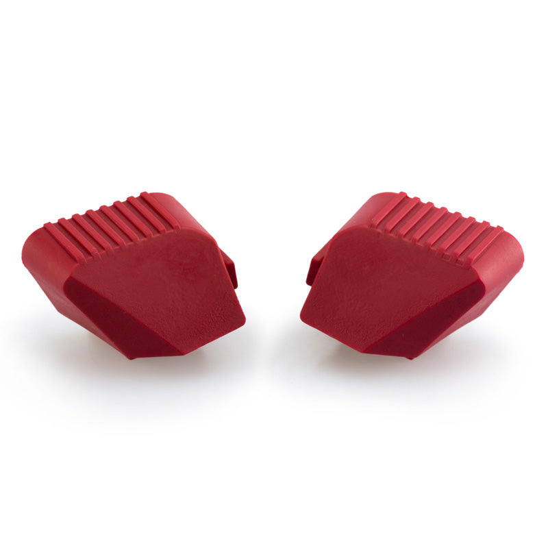 %RUBBER ENDS BY PAIR FR.SLIDERS PRO C/RED