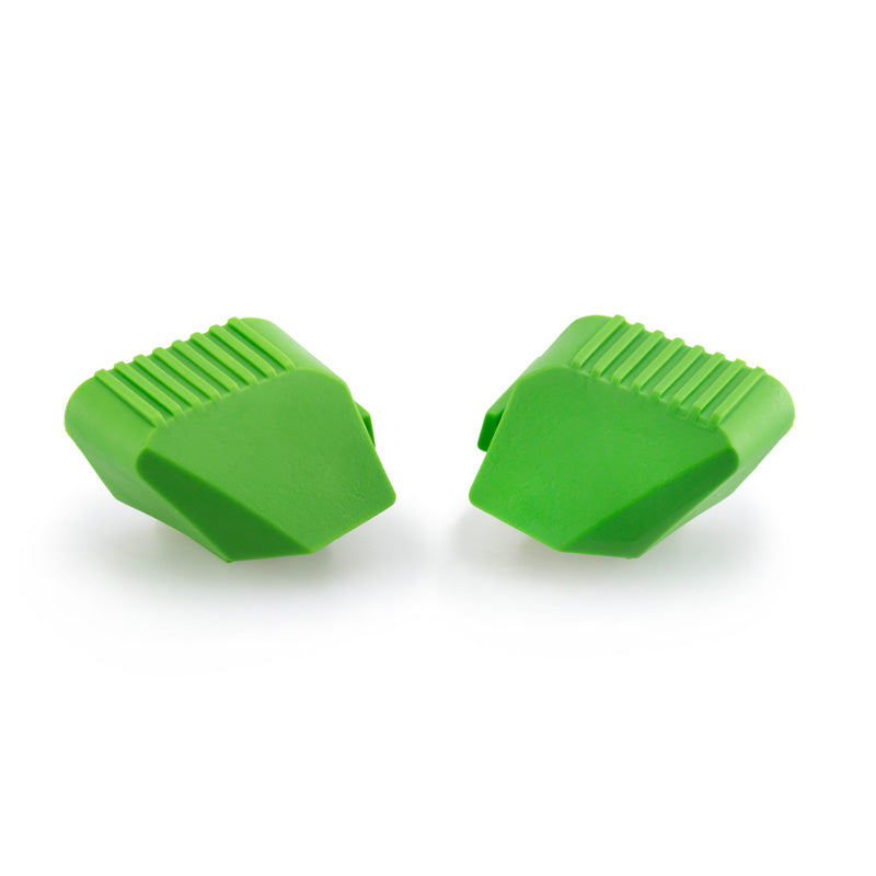%RUBBER ENDS BY PAIR FR.SLIDERS PRO C/GREEN
