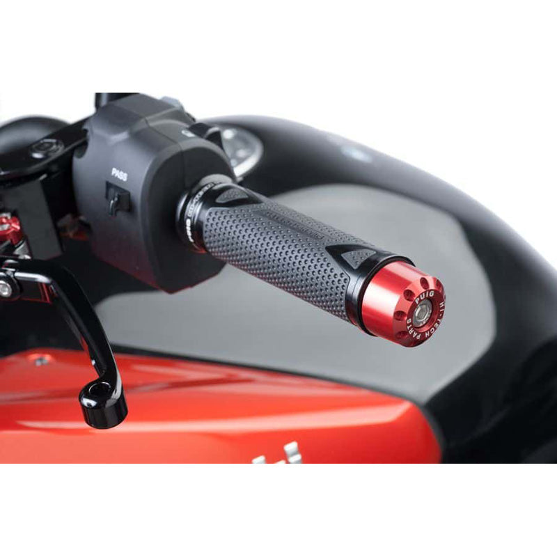 %BAR ENDS ALUMINIUM KAWASAKI C/RED