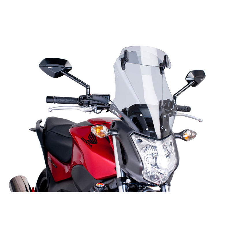 %TOURING SCREEN W/VISOR HONDA NC750S 14-18' C/SMOK