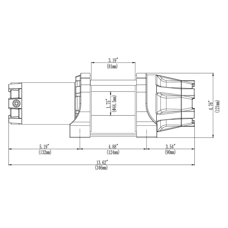 ASSAULT POLARIS KIT - SYNT CABLE 3500LBS WINCH