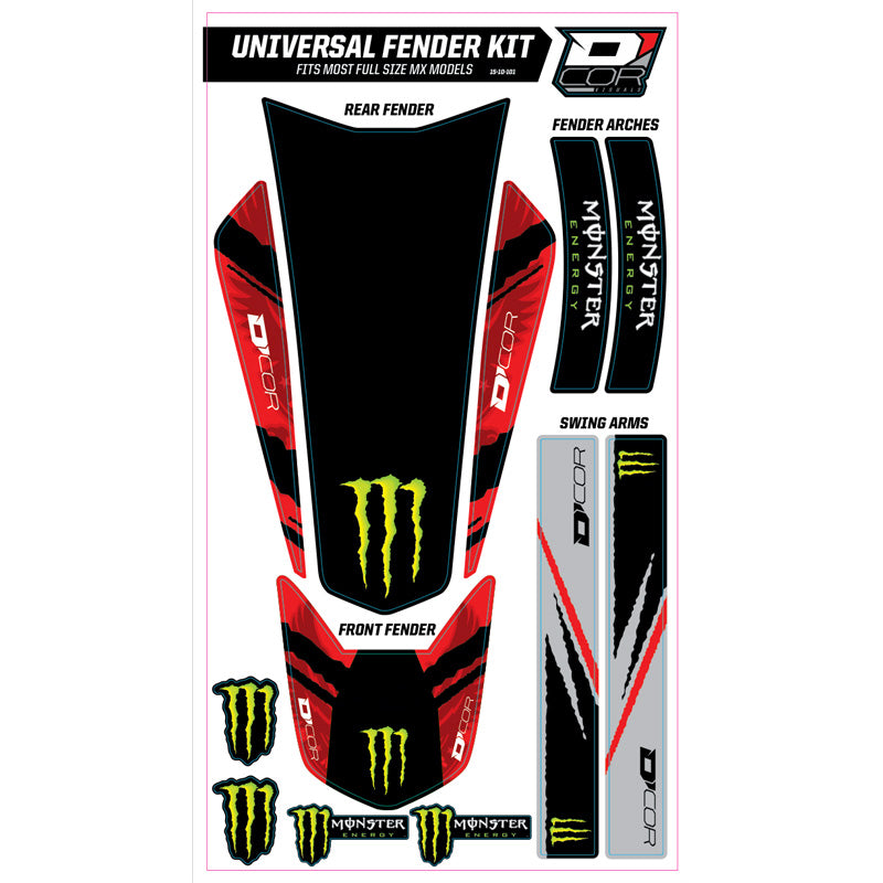 UNIVERSAL FENDER TRIM KIT RED MONSTER