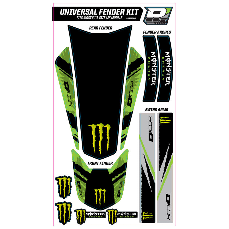 UNIVERSAL FENDER TRIM KIT GREEN MONSTER