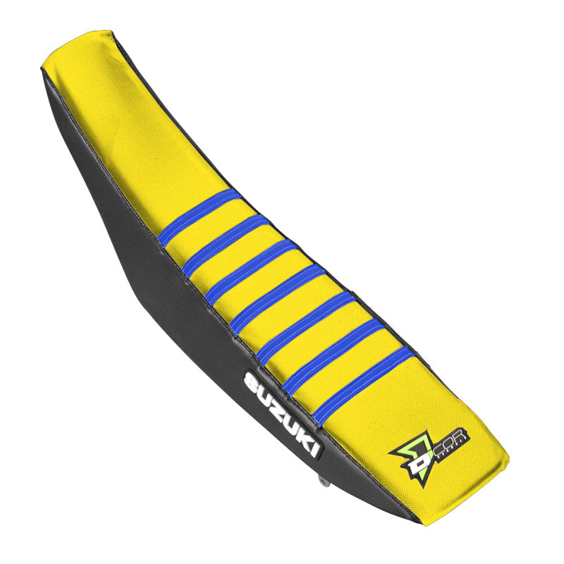 SEAT COVER BLK /YEL BLU SUZRMZ250(04-18)450(05-17)